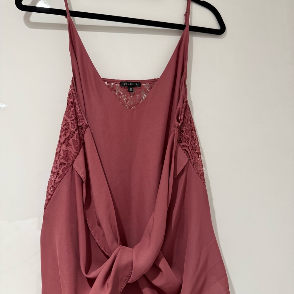 Dynamite Mauve Lace Camisole